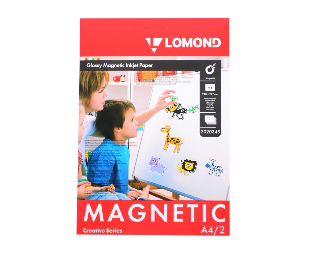 Фотобумага Lomond 2020345 A4/660г/м 2/2л./белый глянцевое/магнитный слой для струйной печати