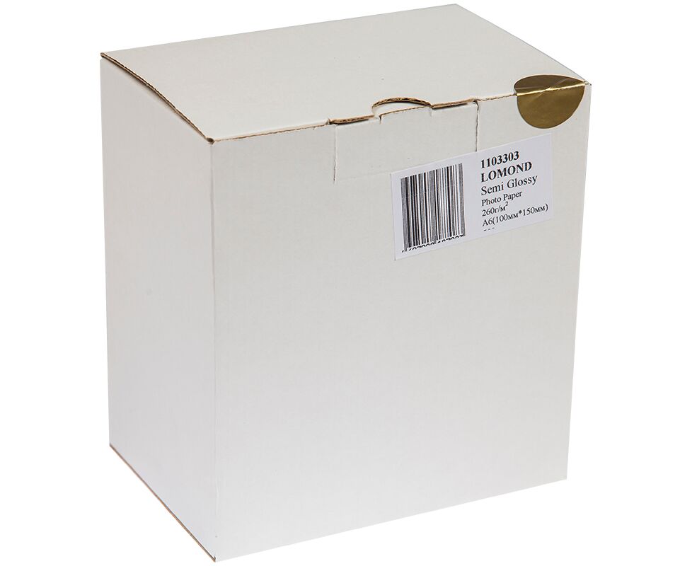 Фотобумага Lomond 1103303 10x15/260г/м 2/500л./белый полуглянцевое для струйной печати