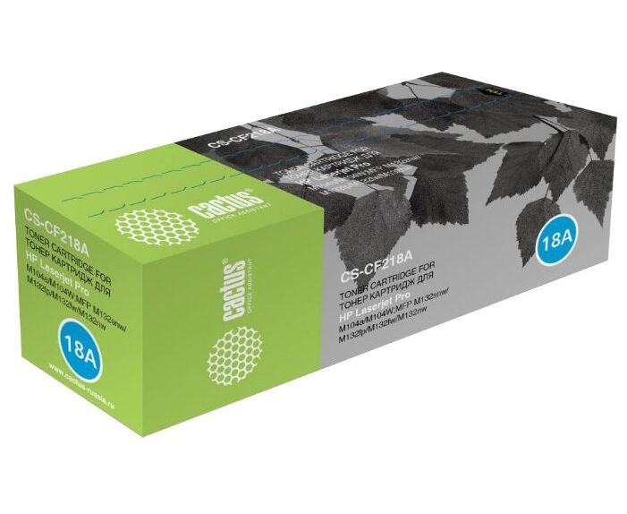 Картридж CACTUS CS-CF218 A Black Для LJ M104/ M132 1.4 K