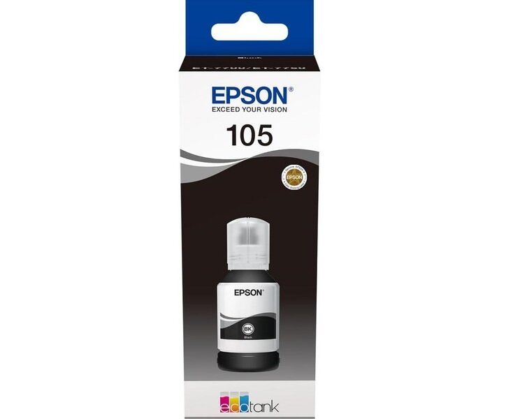 Картридж струйный Epson 105 BK C13 T00 Q140 черный (70мл) для Epson L7160/7180
