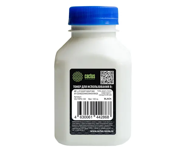 Тонер Cactus CS-THP4-120 черный для HP LJ P1005/P1006/P1100/P1102