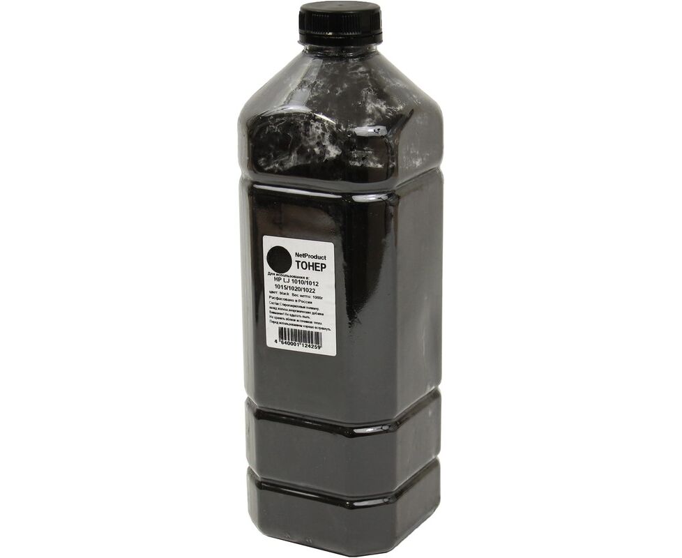 Тонер Net Product 20104082514 канистра 1 кг, черный, совместимый для LJ 1010/1012/1015/1020/1022