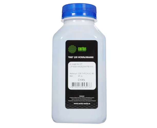 Тонер Cactus CS-THPCHUC-45 голубой для HP Color Universal