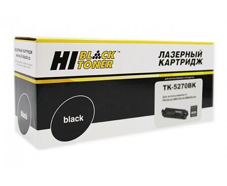 Тонер-картридж Hi-Black (HB-TK-5270 BK) для Kyocera M6230cidn/M6630/P6230cdn, Bk, 8 K