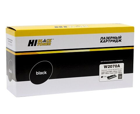 Тонер-картридж Hi-Black (HB-W2070 A) для HP CL 150a/150nw/MFP178nw/179fnw, 117 A, Bk, 1 K