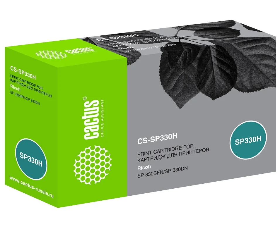 Тонер Картридж Cactus CS-SP330 H черный (7000стр.) для Ricoh Aficio SP 330 DN/330 SFN/330 SN