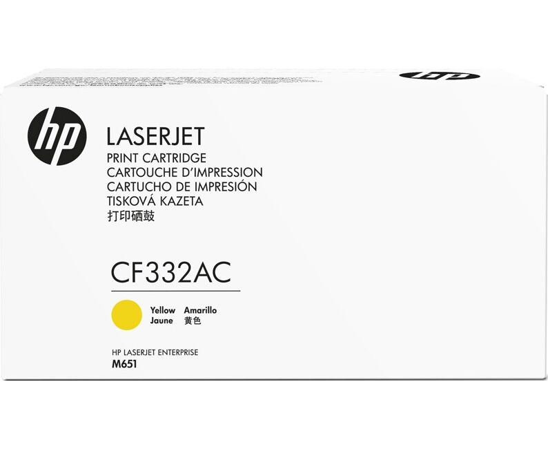 Контрактный Тонер-картридж HP 654 A CF332 AC Ylw Contract LJ Toner Cartridge