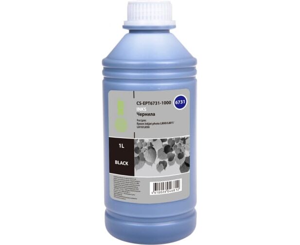 Чернила Cactus CS-EPT6731-1000 T6731 черный 1000мл для Epson L800/L810/L850/L1800