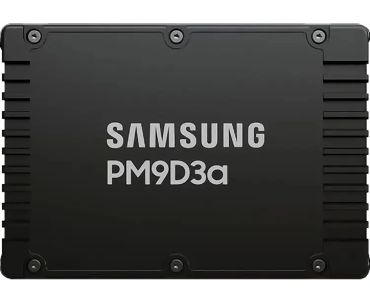 SSD Samsung PM9 D3a (MZWL615 THBLF-00 AW7) 15360 GB U.3(2.5" 15mm), NV Me, PC Ie 5.0x4, 3 D TLC, R/W 12000/6000 MB/s, IO Ps