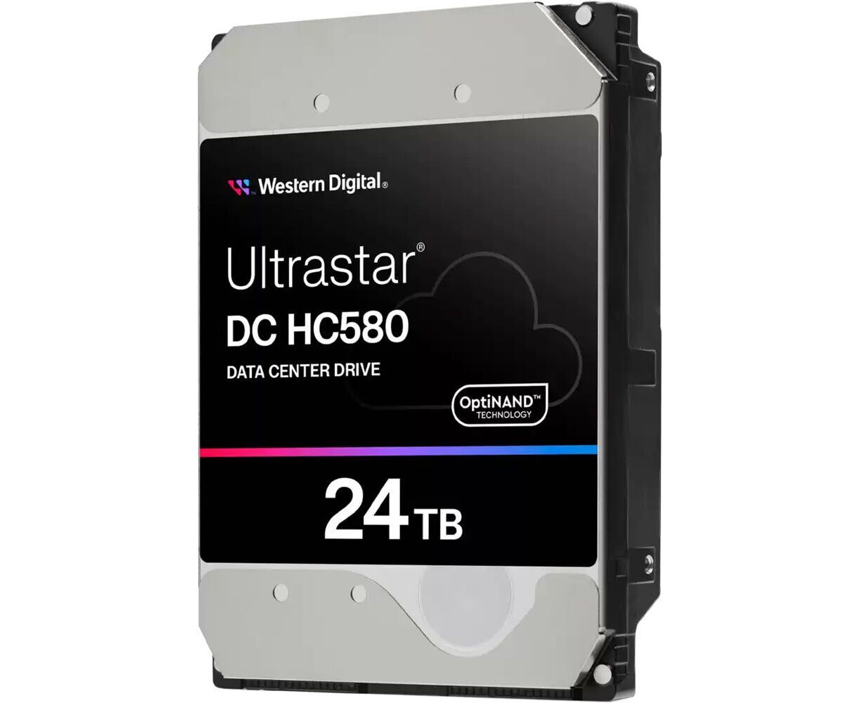 HDD WD Ultrastar DC HC580 WUH722422 ALE6 L4 3.5" 24 TB SATA 6 Gb/s, 7200rpm, 512 MB, 512e/4 Kn