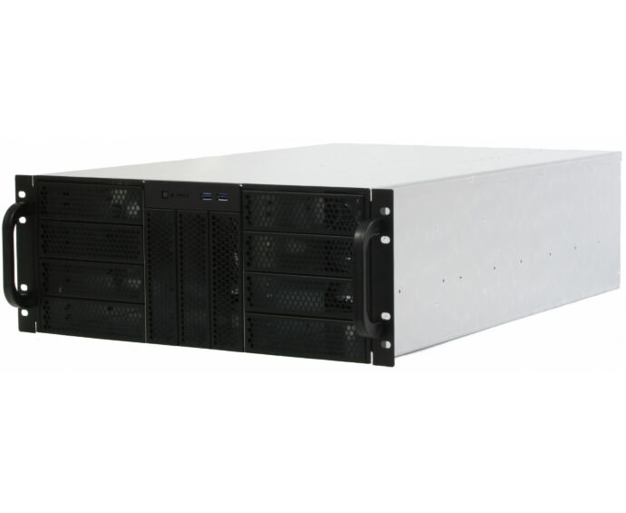 Корпус Procase RE411-D11 H0-FC-55 4 U server case,11x5.25+0 HDD,черный,без блока питания,глубина 550мм