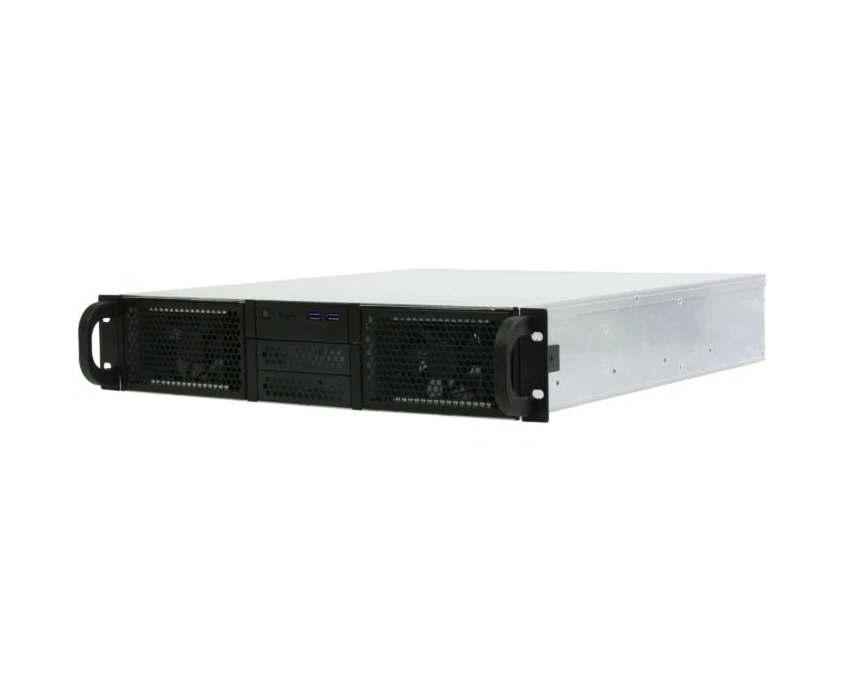 Корпус Procase RE204-D0 H8-FE-65 2 U, 0x5.25+8 HDD, черный, без блока питания (2 U,2 U-redundant), глубина 650мм, EATX 12"x13", панель вентиляторов