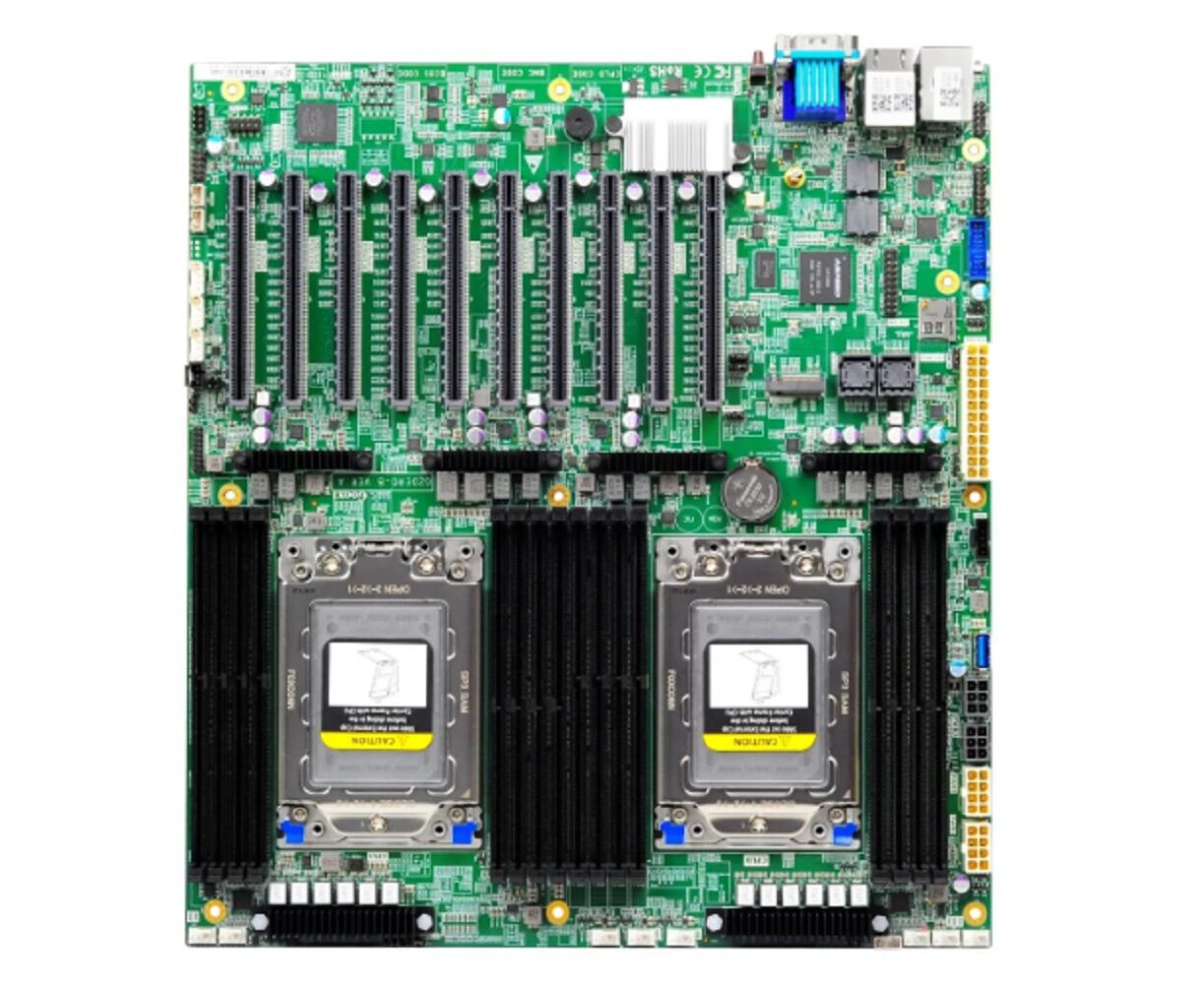 Материнская плата Gooxi G2 DERO-B-PK2, 2x SP3 AMD Epyc 7001/7002/7003, 16x DDR4 ECC REG, 2x SFF8643, 6* PCI-E 4.0 x8, 4* PCI-E 4.0 x16, M.2 PC Ie x4 2280