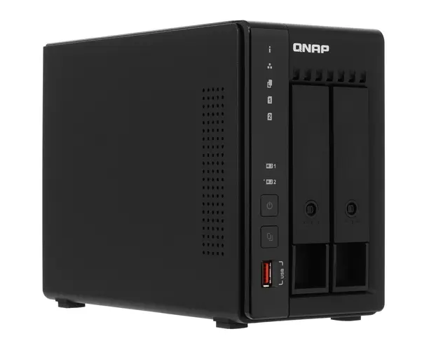 Сетевое хранилище NAS Qnap Original TS-253 E-8 G 2-bay настольный Celeron J6412