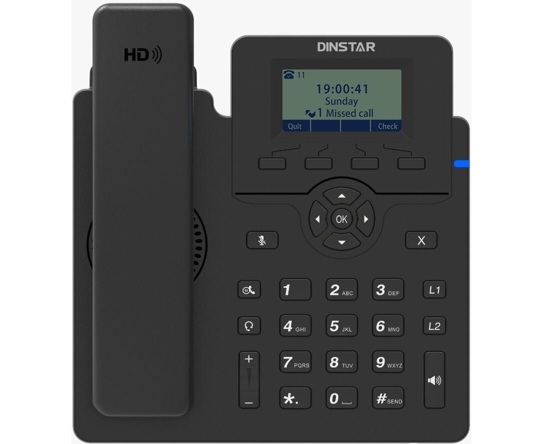 Телефон IP Dinstar C60 SP черный