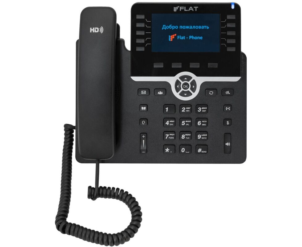 Телефон IP Флат Flat-Phone-B10/RU черный