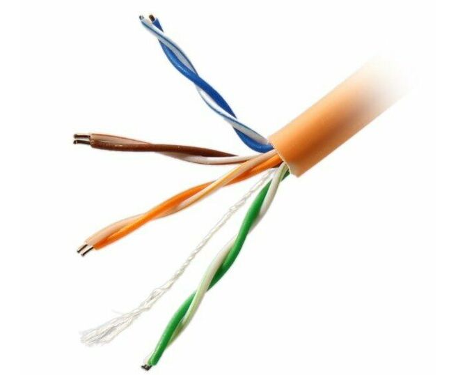 Витая пара Exegate UTP4-C5e-CU-S24-IN-LSZH-OR-305-Fluke (EX281820 RUS) оранжевый