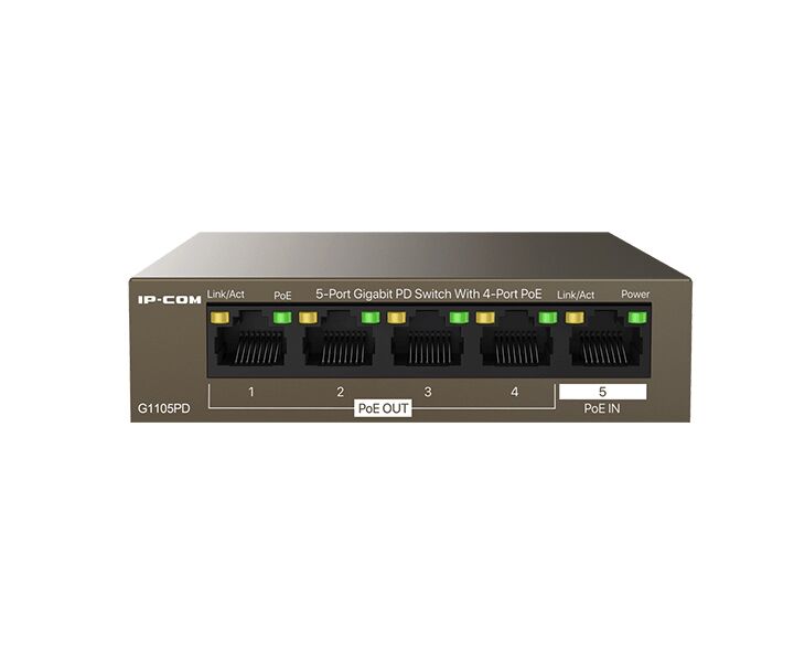 Коммутатор IP-COM G1105 PD 5-портовый PD с 4 портами Po E