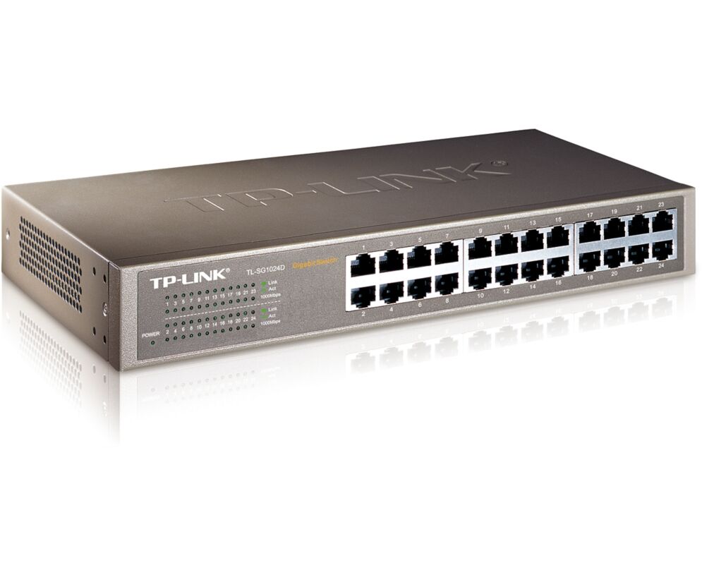 TP-LINK SMB TL-SG1024 D, Коммутатор 24-портовый гигабитный настольный/монтируемый в стойку