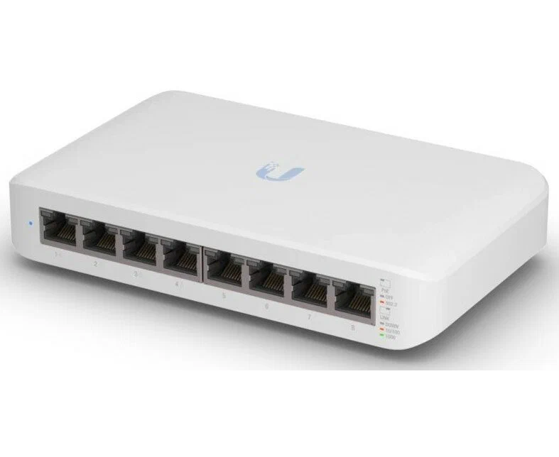 Коммутатор UBIQUITI USW-LITE-8-Poe