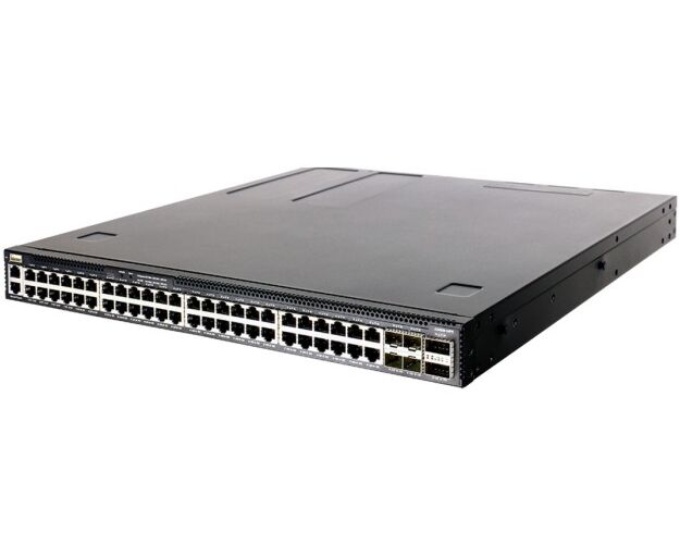Коммутатор Edge-cor E AS4630-54 PE (4630-54 PE-O-AC-F), 48-Port GE RJ45 port Po E++, 4x25 G SFP+, 2 port 100 G QSFP28 for stacking