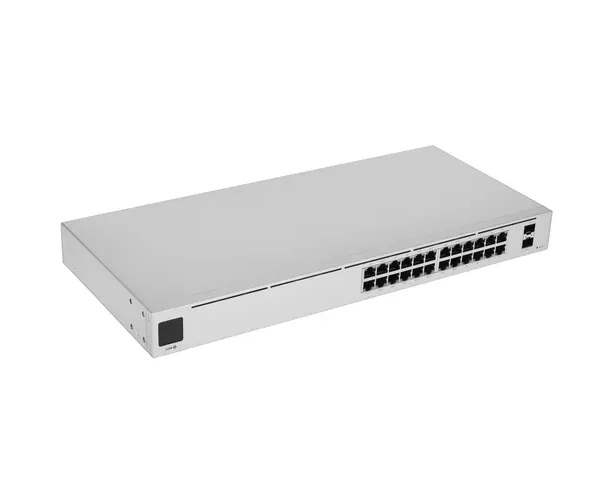 Коммутатор Ubiquiti Uni Fi (USW-24-POE) Switch 24 Po E в стойку, 24х 1 G RJ45, 2х SFP, раздача 95 Вт (028554)