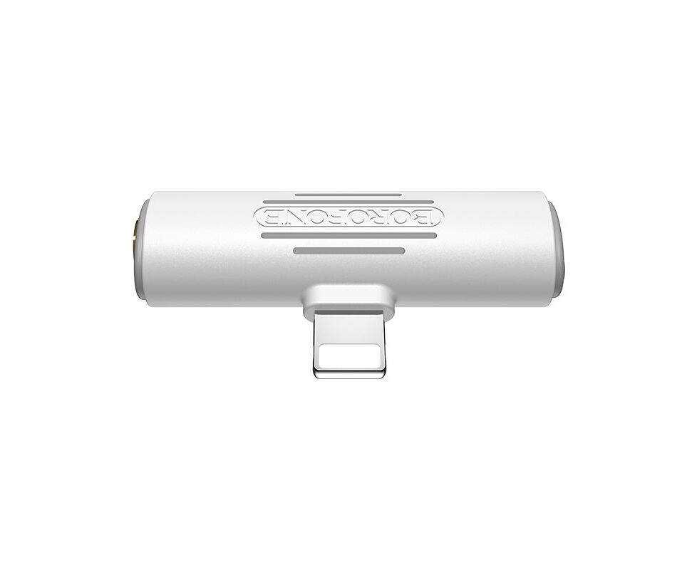 Адаптер audio для Lightning 8-pin Borofone BV7 (White)