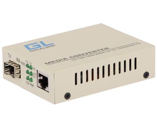 Медиаконвертер GIGALINK GL-MC-UTPG-SFPG-F.r2