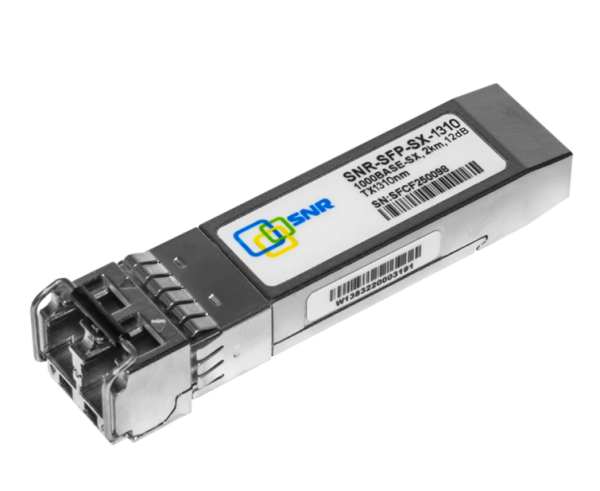 Трансивер SNR SNR-SFP-SX-1310 SFP 1000 Base-SX-1310, MMF, LC duplex, 1310нм, up to 2kм (12d B), DDM support