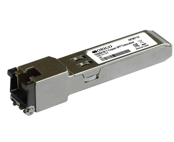 SFP-модуль ORIGO OFM712/A1 A 1000 Base-T (RJ-45), до 100 м
