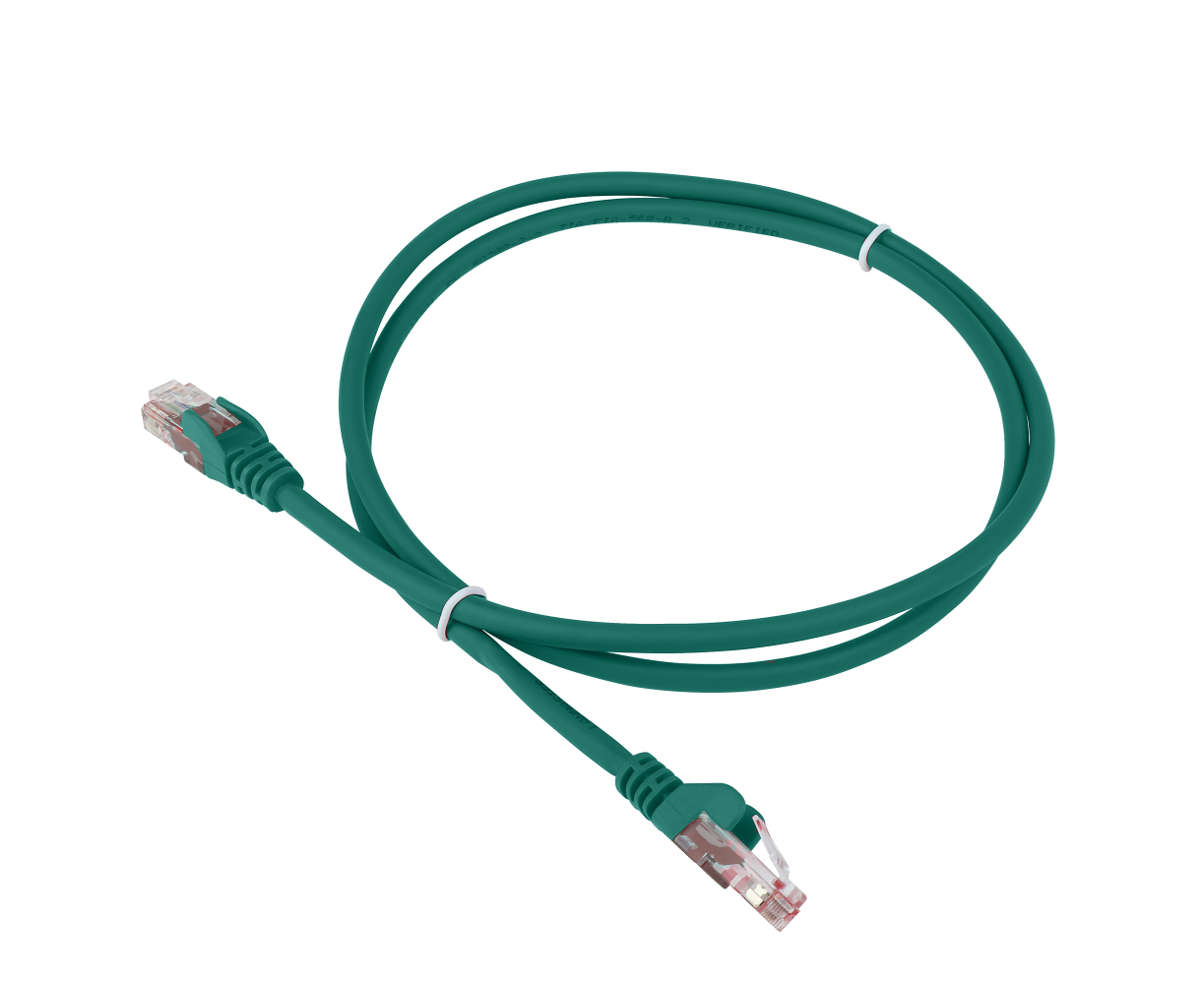 Патч-корд Lanmaster LAN-PC45/U6-5.0-GN вилка RJ-45-вилка RJ-45 кат.6 5м зеленый LSZH