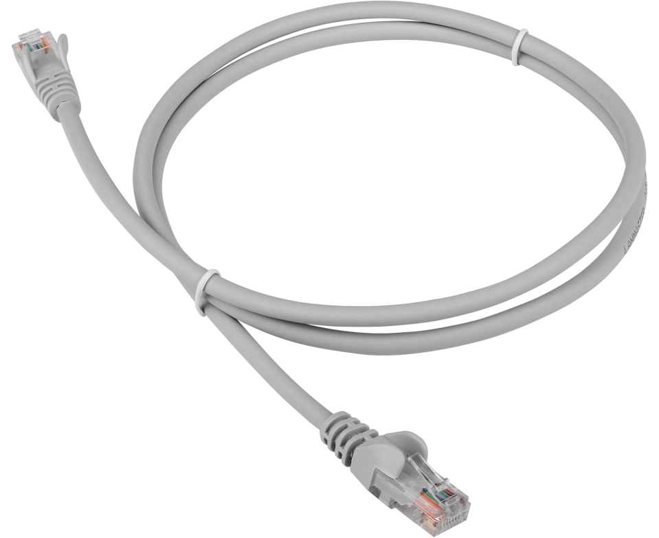 Патч-корд LANMASTER (LAN-PC45/U5 E-1.0-GY) LSZH UTP кат.5e, 1.0 м, серый