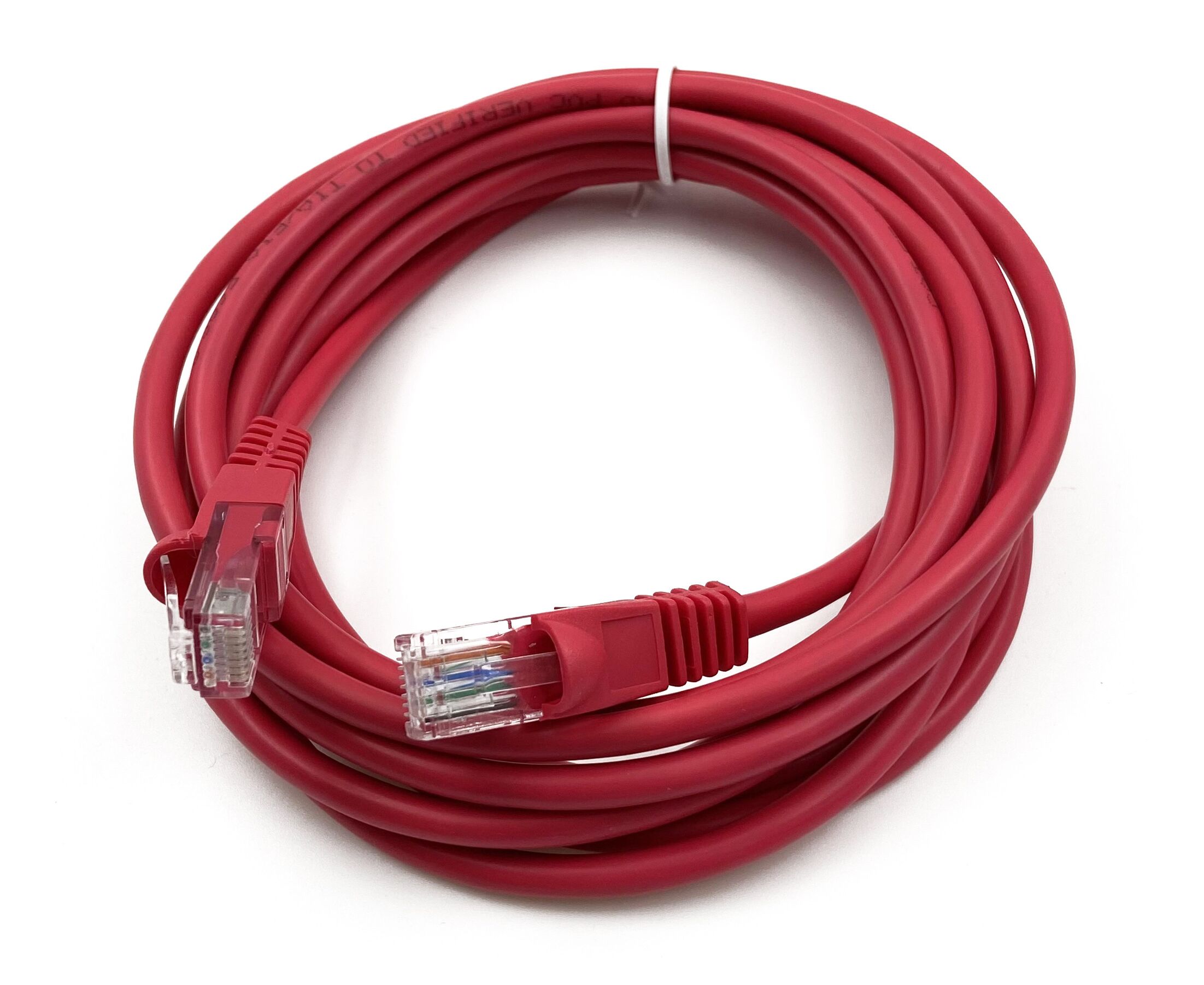 Патч-корд Buro (UTP-5 E-3 M-R) UTP 4 пары cat5 E CCA molded 3м красный RJ-45 (m)-RJ-45 (m)