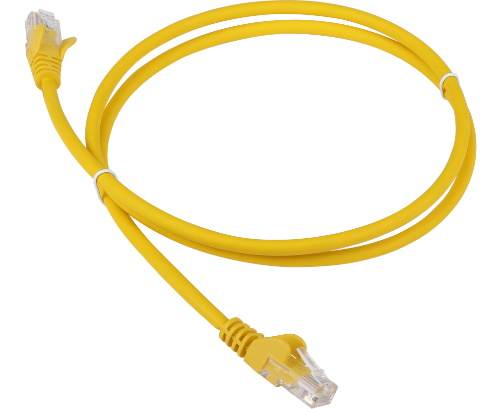 Патч-корд LANMASTER (LAN-PC45/U5 E-2.0-YL) LSZH UTP кат.5e, 2.0 м, желтый
