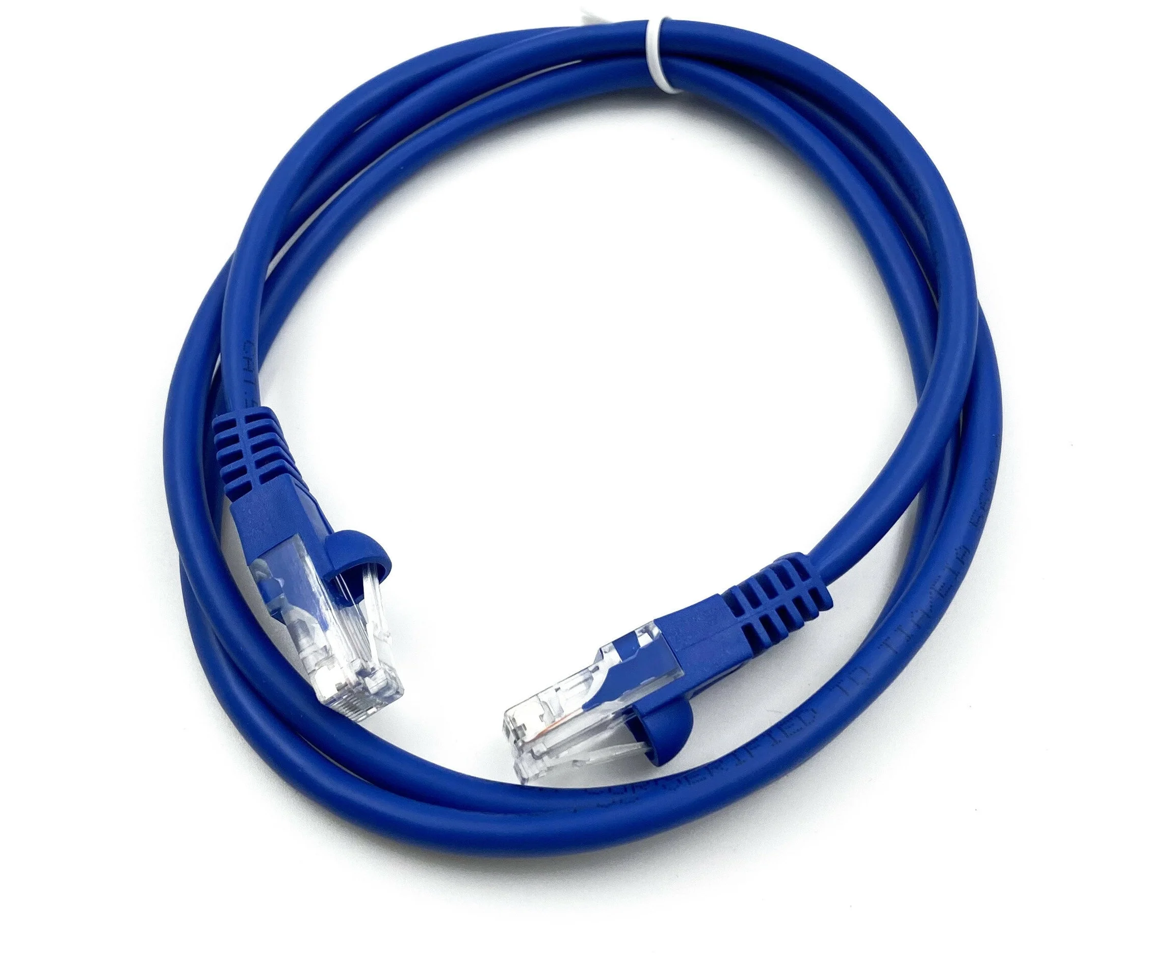 Патч-корд Buro (UTP-5 E-1 M-BL) UTP 4 пары cat5 E CCA molded 1м голубой RJ-45 (m)-RJ-45 (m)