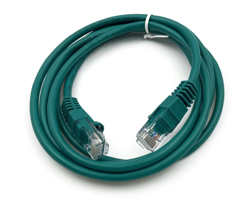 Патч-корд Buro (UTP-5 E-1,5 M-GR) UTP 4 пары cat5 E CCA molded 1.5м зеленый RJ-45 (m)-RJ-45 (m)