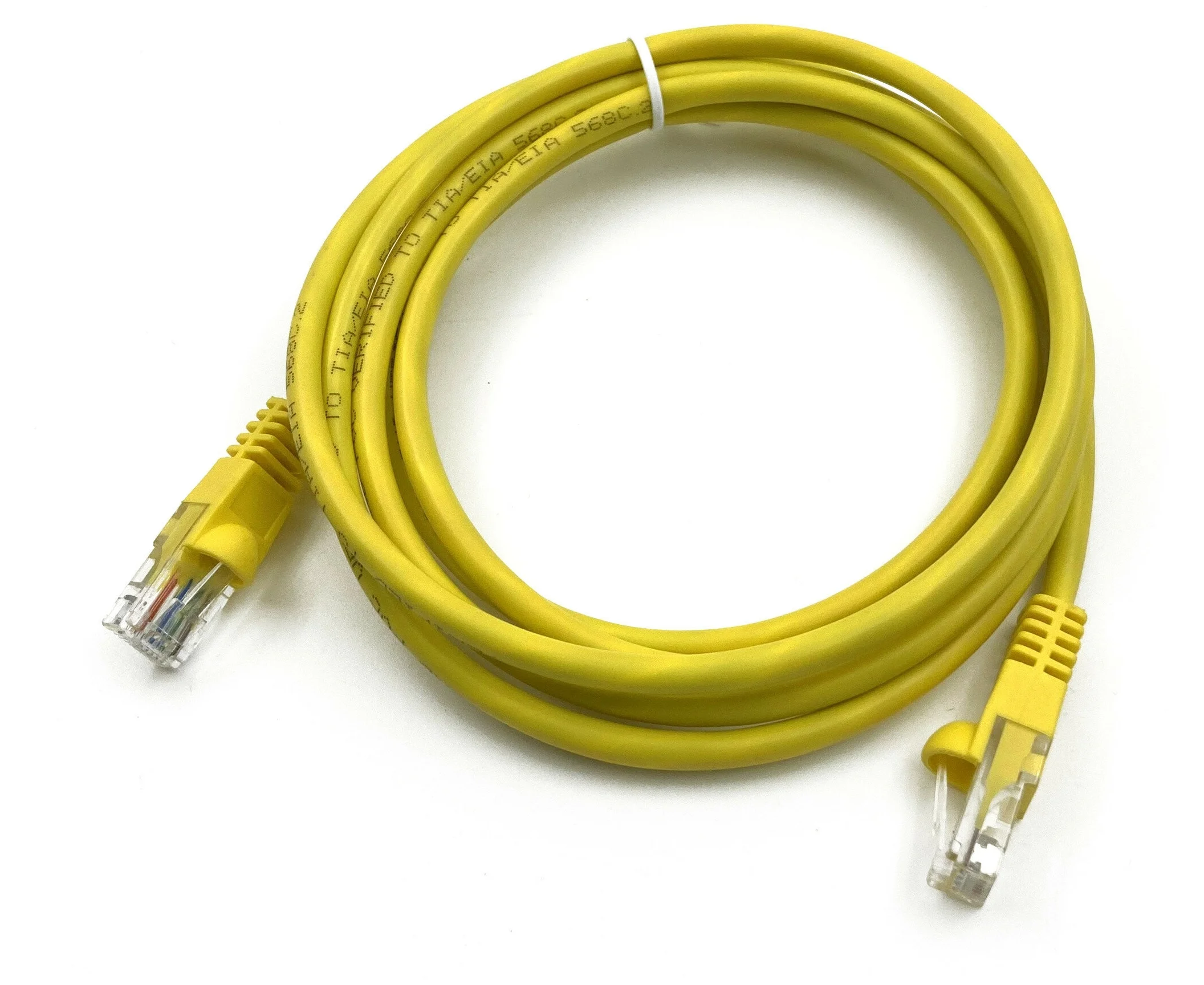Патч-корд Buro (UTP-5 E-2 M-Y) UTP 4 пары cat5 E CCA molded 2м желтый RJ-45 (m)-RJ-45 (m)