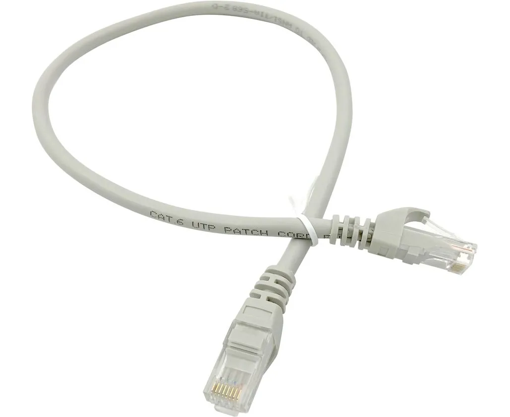 Патч-корд Buro (UTP-6-0,5 M-G) UTP 4 пары cat6 CCA molded 0.5м серый RJ-45 (m)-RJ-45 (m)