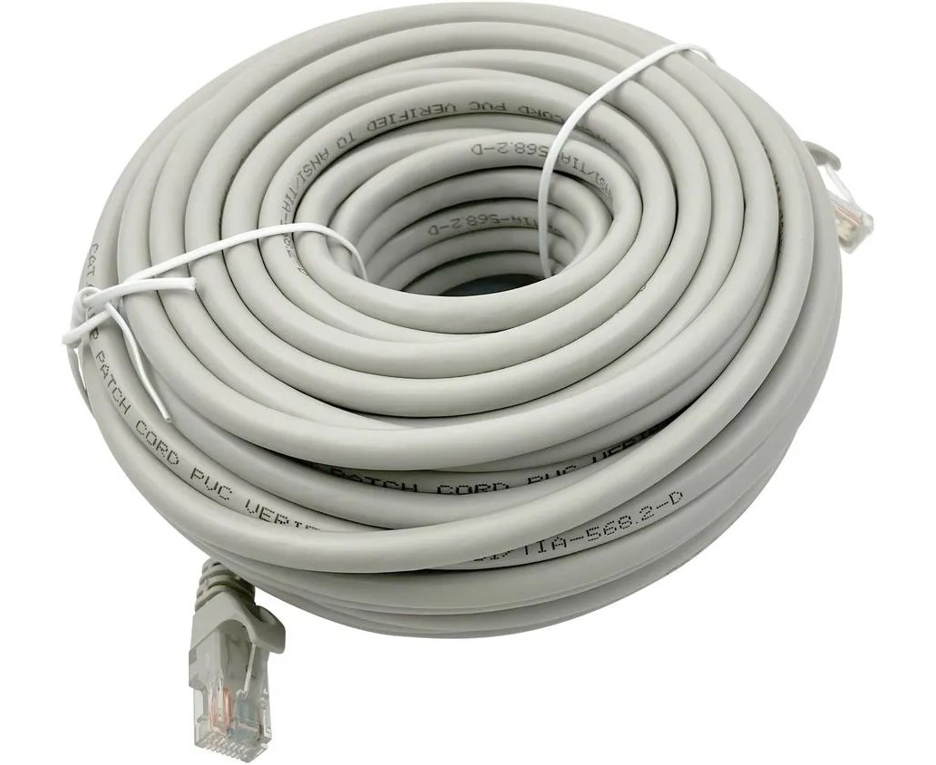 Патч-корд Buro (UTP-6-20 M-G) UTP 4 пары cat6 CCA molded 20м серый RJ-45 (m)-RJ-45 (m)