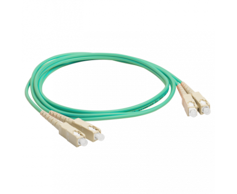 Патч-корд LANMASTER (LAN-2 SC-2 SC/OM3-2.0) оптический дуплексный, SC/PC-SC/PC, OM3, LSZH, 2.0 м