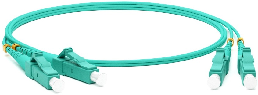 Hyperline FC-D2-503-LC/PR-LC/PR-H-10 M-LSZH-AQ Патч-корд волоконно-оптический (шнур) MM 50/125(OM3), LC-LC, duplex, 10 G/40 G, LSZH, 10 м