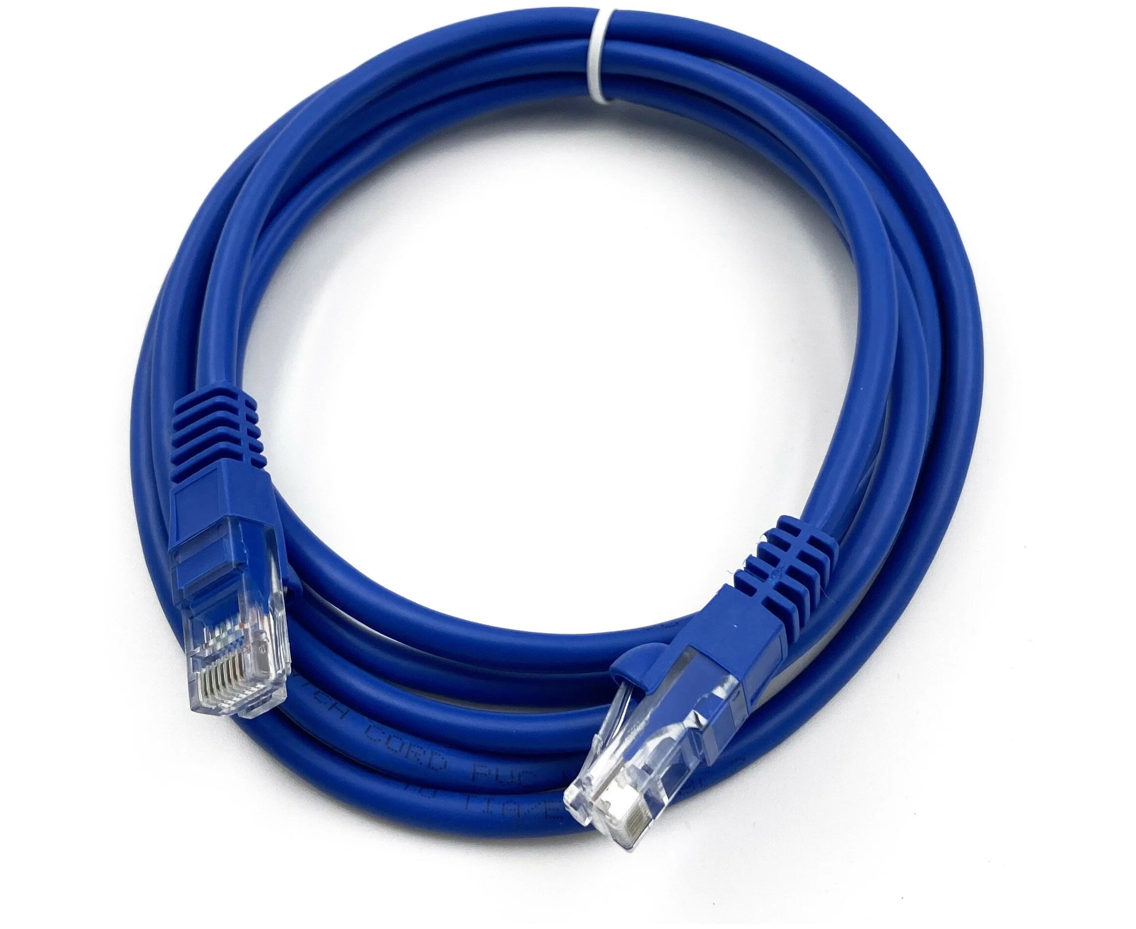Патч-корд Buro (UTP-5 E-2 M-BL) UTP 4 пары cat5 E CCA molded 2м синий RJ-45 (m)-RJ-45 (m)