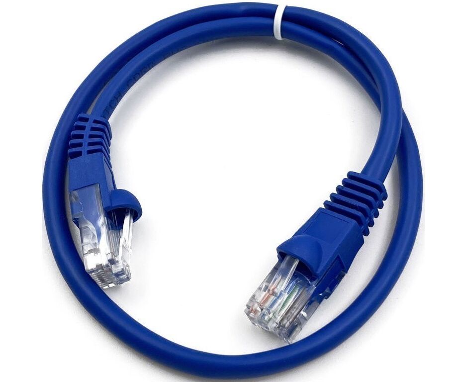Патч-корд Buro (UTP-5 E-1,5 M-BL) UTP 4 пары cat5 E CCA molded 1.5м синий RJ-45 (m)-RJ-45 (m)