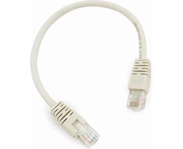 Патч-корд Cablexpert PP6 U-0.25 M UTP кат.6, 0.25м, литой, многожильный (серый)