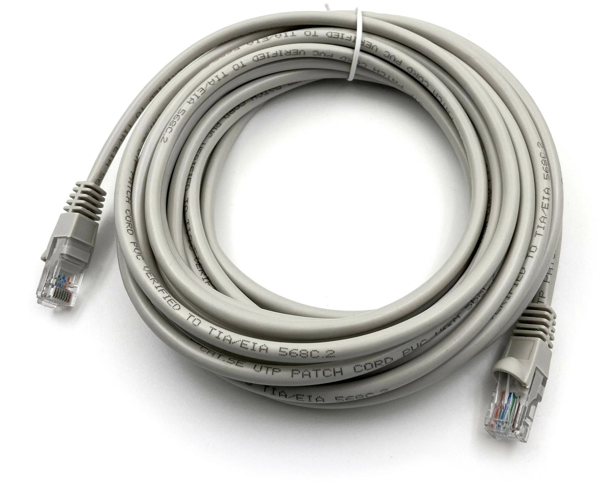 Патч-корд Buro (UTP-5 E-7 M-G) UTP 4 пары cat5 E CCA molded 7м серый RJ-45 (m)-RJ-45 (m)