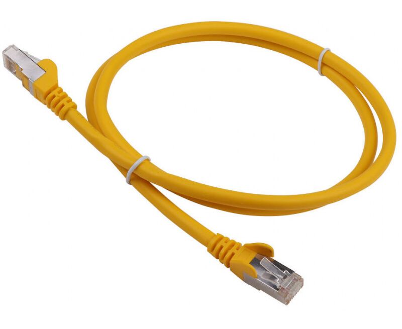 Патч-корд Lanmaster FTP LAN-PC45/S6 A-2.0-YL вилка RJ-45-вилка RJ-45 кат.6 А 2м желтый LSZH (уп.:1шт)