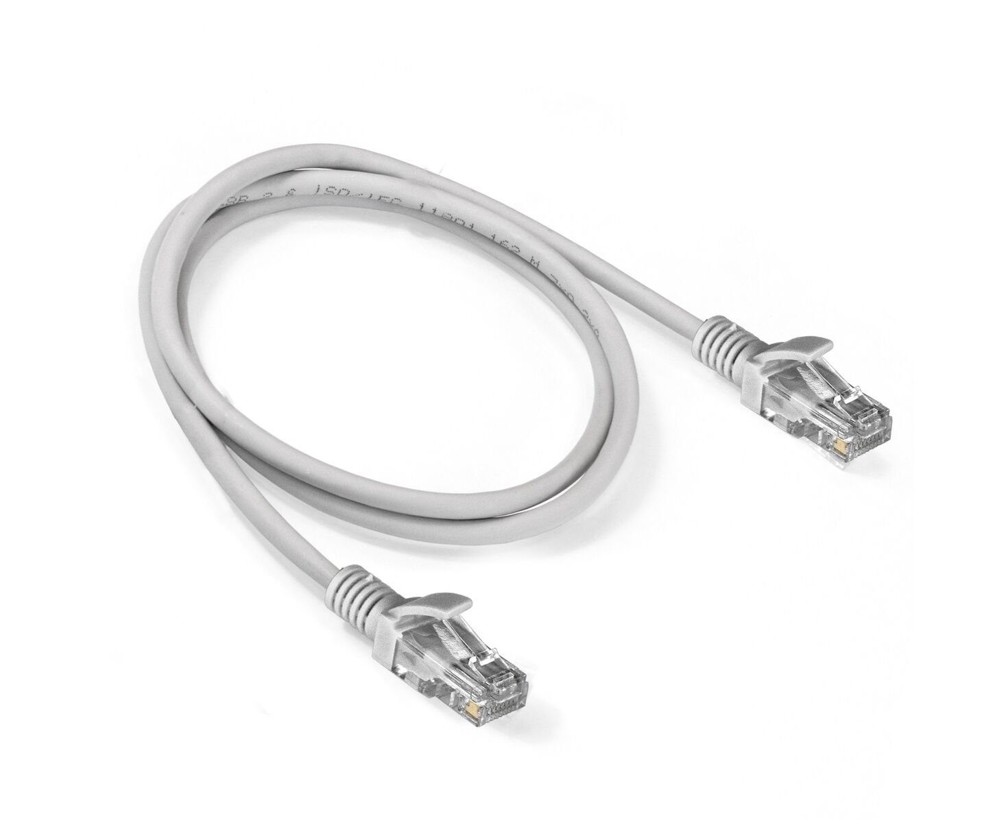 Патч-корд Exegate UTP-RJ45-RJ45-5e-1 M-LSZH-GY (EX286381 RUS) серый