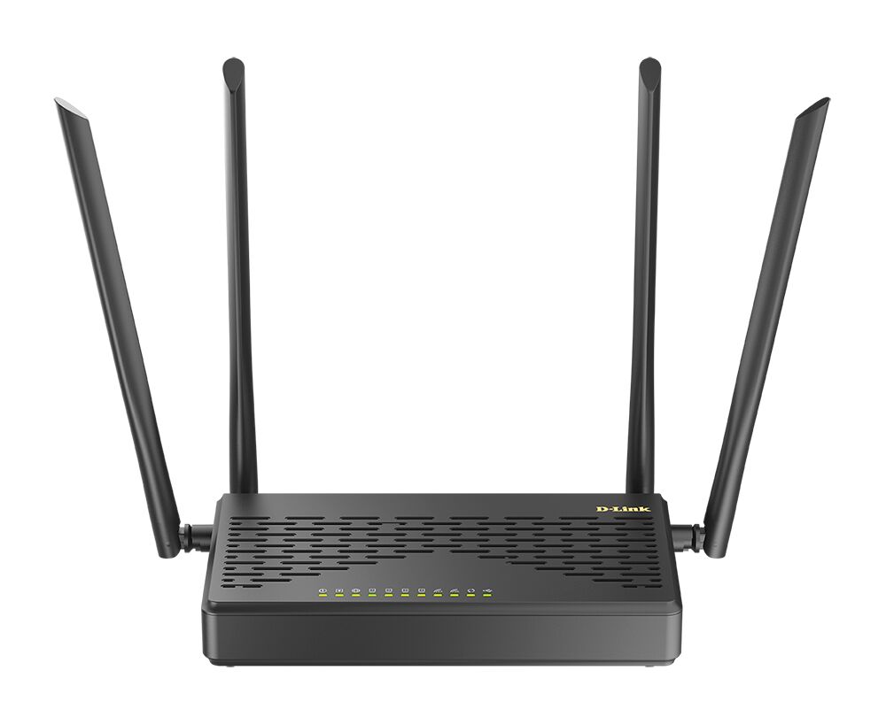 Роутер D-Link (DIR-825/GFRU/R3 A) AC1200 1000 BASE-X SFP/4 G ready черный