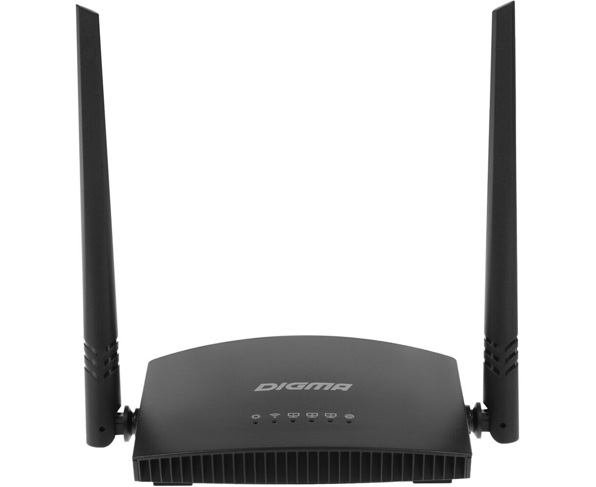 Роутер Digma (DWR-N301) N300 10/100 BASE-TX черный