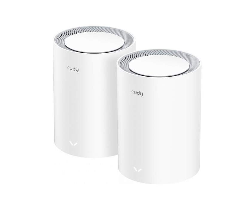 Бесшовный Mesh роутер Cudy M3000 (2-Pack) AX3000 10/100/1000/2500 BASE-T белый